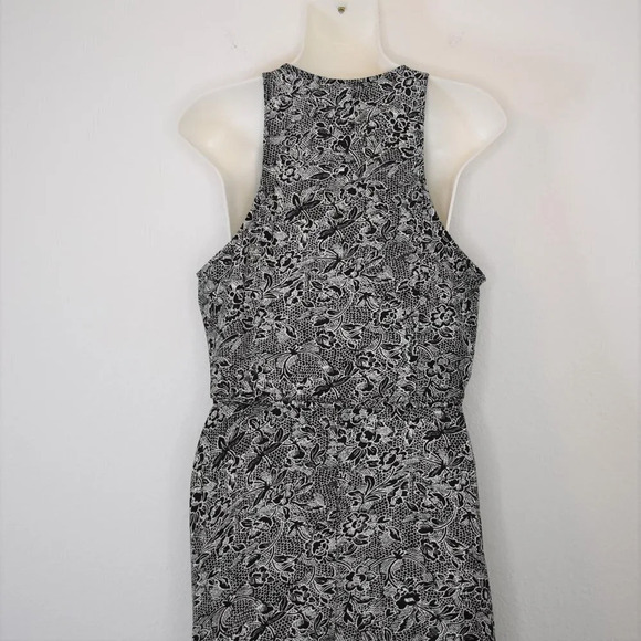 Abercrombie & Fitch Wrap Floral Dress Midi Sz S Cottagecore Boho Neutral - Picture 8 of 16